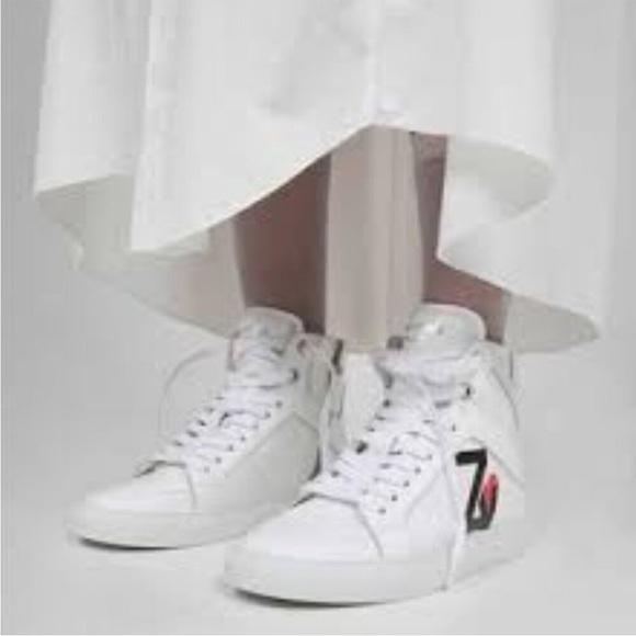 Brand new in box, Zadig & Voltaire High Flash Sneakers, 39 EU/ 8.5-9 US - Picture 1 of 14